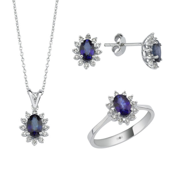 Pırlanta Safir Miniset